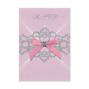 Pink Diamonds Pink Sweet 16 Birthday Party RSVP