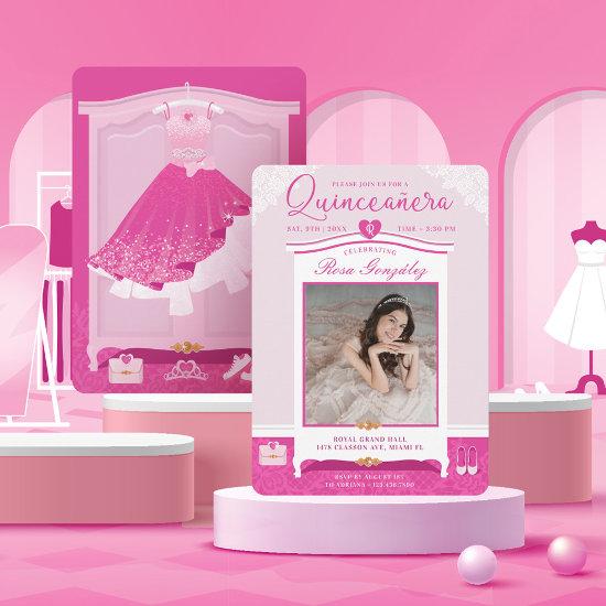 Pink Dream Gown Wardrobe Quinceanera Party Photo