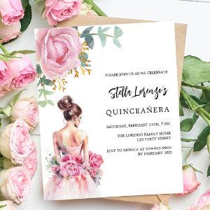 Pink dress rose Quinceanera budget