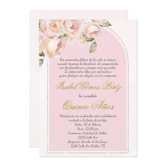 Pink elegant Quince  in Spanish