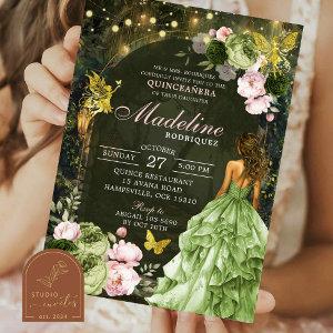 Pink Enchanted Forest Fairy Princess Quinceanera