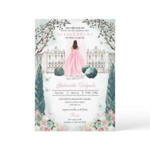Pink Fairytale Castle Enchanted Garden Quinceanera