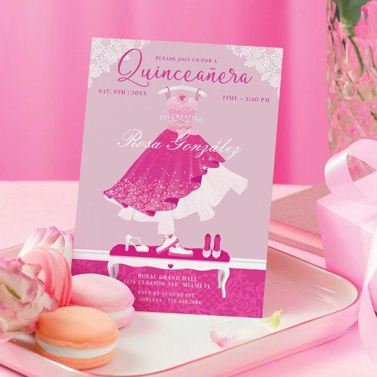 Pink Fashion Dream Gown Wardrobe Quinceanera Party