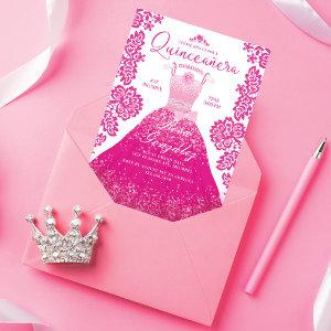 Pink Fashion Dream Princess Gown Quinceanera Party