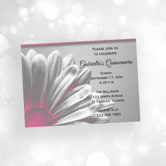 Pink Floral Highlights Quinceanera Party