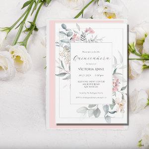 Pink Floral Modern Quinceañera