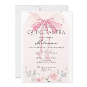 Pink Floral Quinceañera
