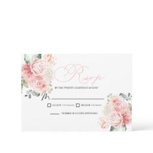 Pink Floral RSVP Enclosure Card