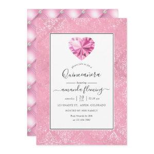 Pink Gemstone Quinceañera