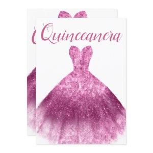 Pink Glitter Dress Quinceanera Party 15th