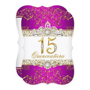Pink Gold Diamond Glamour Quinceanera