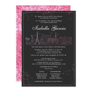 Pink Gold Las Vegas Quinceañera Birthday
