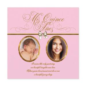 Pink Gold Photo Quinceanera