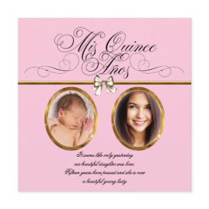 Pink Gold Photo Quinceanera