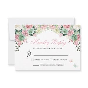 Pink & Green Fairytale Enchanted Garden RSVP