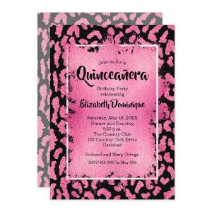 Pink Leopard Quinceañera Birthday Party
