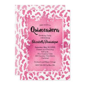 Pink Leopard Quinceañera Birthday Party