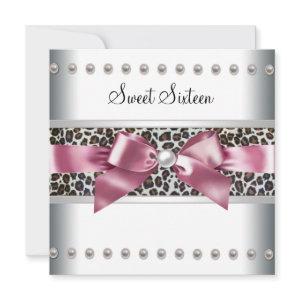 Pink Leopard Sweet 16 Birthday Party