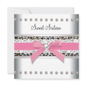 Pink Leopard Sweet Sixteen Birthday Party