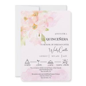 Pink lily quinceañera