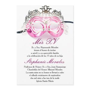 Pink Masquerade Quinceanera Birthday