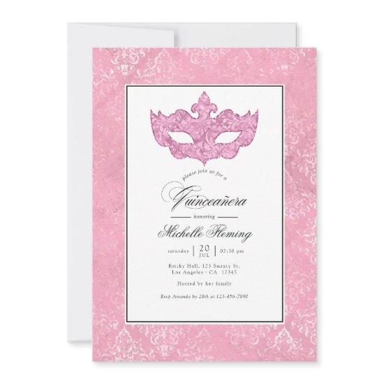 Pink Masquerade Quinceañera