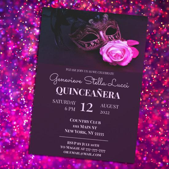 Pink Masquerade Quinceañera Party