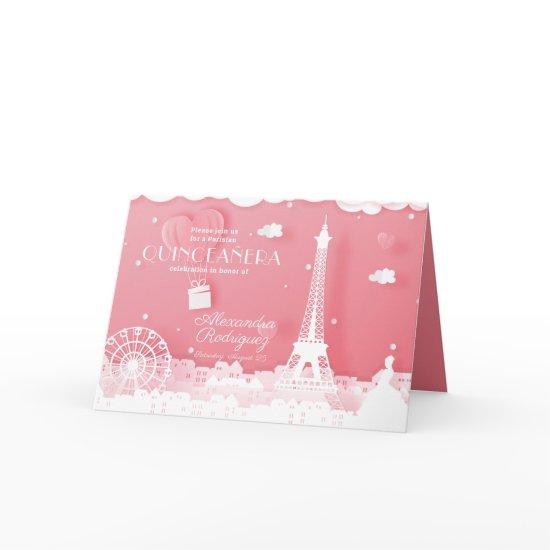 Pink Paper Paris Quinceañera