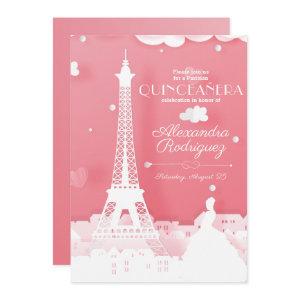 Pink Paper Paris Quinceañera