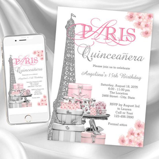 Pink Paris Quinceanera
