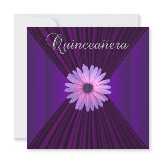 Pink Purple Daisy Purple Quinceanera