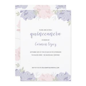 Pink & Purple Peonies Quinceanera Party