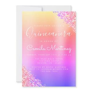Pink Purple Quinceanera Glitter Party