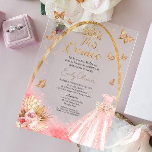 Pink Quinceanera Spanish Acrylic