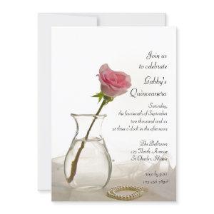 Pink Rose and Pearls Quinceanera Party