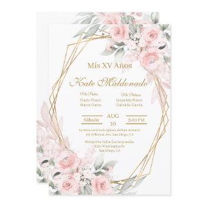 Pink rose Quinceanera