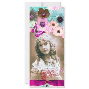 PINK ROSES  AND BUTTERFLY SWEET 16 PHOTO TEMPLATE
