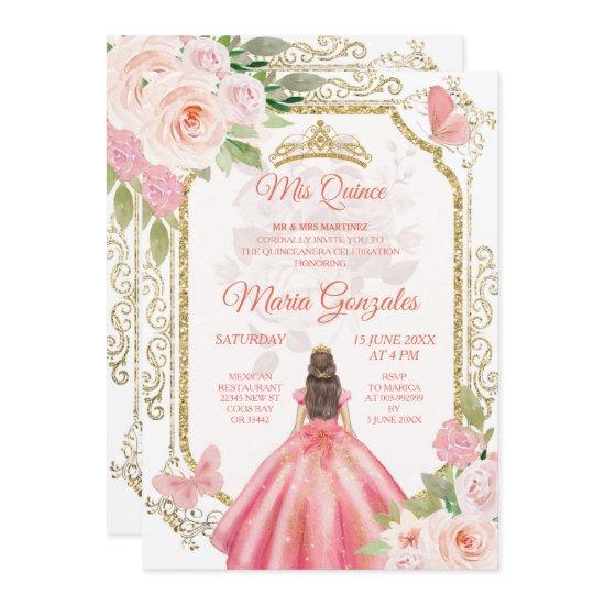 Pink Roses & Dress Charra Mis Quince