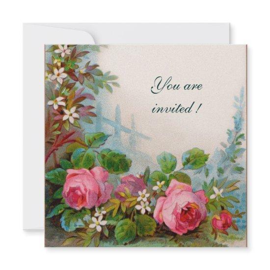 PINK ROSES & JASMINES Gold  Metallic Paper