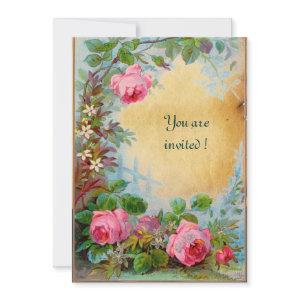 PINK ROSES & JASMINES parchment