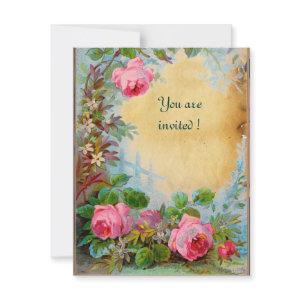 PINK ROSES & JASMINES parchment
