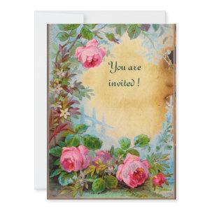 PINK ROSES & JASMINES parchment