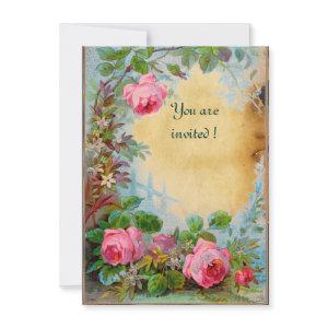 PINK ROSES & JASMINES parchment