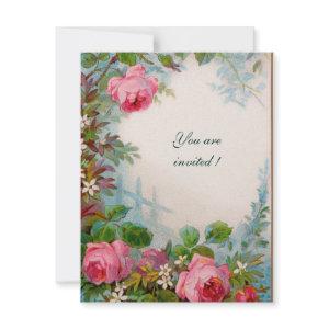 PINK ROSES & JASMINES white champagne metallic