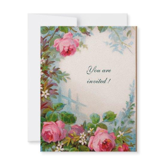 PINK ROSES & JASMINES white champagne metallic