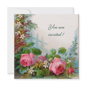 PINK ROSES & JASMINES  White Ice Metallic