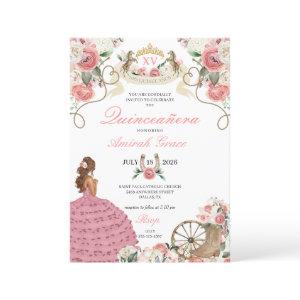 Pink Roses Western Charro Cowgirl Quinceañera