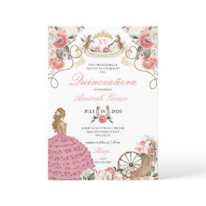 Pink Roses Western Charro Cowgirl Quinceañera