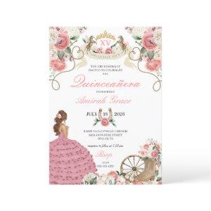 Pink Roses Western Charro Cowgirl Quinceañera