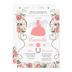 Pink Roses Western Mariachi Charro Quinceañera